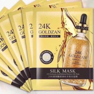 Hộp 10 Mặt nạ lụa tơ tằm Goldzan Silk Mask giá sỉ