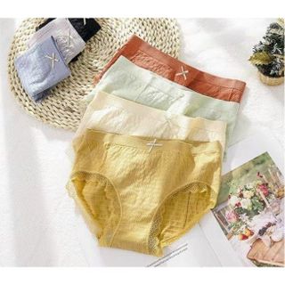 Combo 10 Quần Lót Nữ COTTON DỆT KIM HÌNH VÂN SỌC cao cấp kháng khuẩn, sexy gợi cảm ôm dáng không tạo hằn giá sỉ