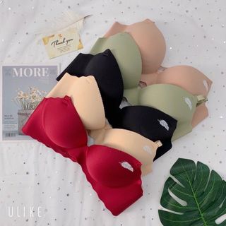 Áo Lót Đúc Su Bàn Tay Lá Không Gọng Đệm Dày Nâng Ngực