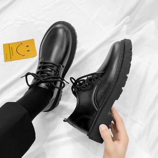 Giày đốc nam da mềm, đế cao khâu đế