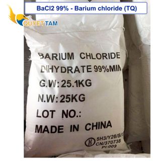 Barium chloride BaCl2 99% TQ, 25kg/bao giá sỉ