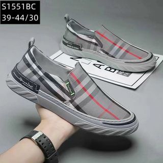 Giày lười nam kẻ sọc caro thời trang bao đẹp