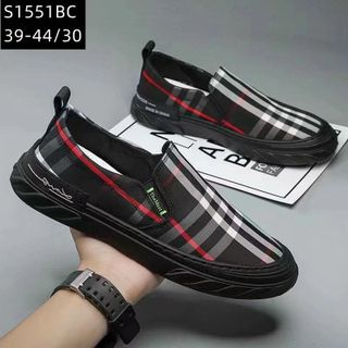 Giày lười nam kẻ sọc caro thời trang bao đẹp