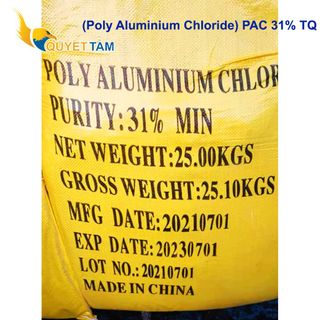 PAC 31% Vàng Nghệ (Poly Aluminium chloride) TQ - xử lý nước giá sỉ