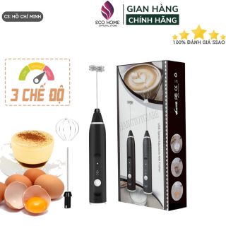 Máy đánh trứng, que tạo bọt cafe mini cầm tay không giây chính hãng sokany 3 cấp độ, hỗ trợ sạc pin, bảo hành 12 tháng giá sỉ