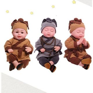 Búp Bê Tái Sinh Tiểu Sư Phụ Đang Ngủ 50 cm Hát Nhạc Phật Giáo Boy Newborn Soft Sleep 20 inch Doll giá sỉ