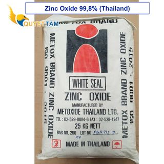 Kẽm oxit nhập khẩu Thái Lan - ZINC OXIDE 99.8% - METOX BRAND giá sỉ