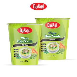 Cháo Đậu Xanh Đại Việt Thịt Bằm - Ăn Liền - Ly 50gr - Thùng 24 ly