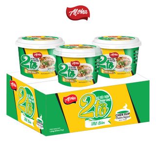 Hủ tiếu trộn Nam Vang 2 Tô Aloha thịt bằm - Ăn liền - Tô 75gr - Thùng 24 tô
