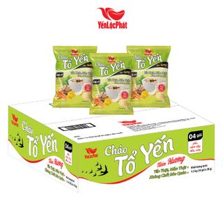 Cháo Tổ Yến Chay Nấm Hương Yến Lộc Phát - Ăn liền - gói 50g - Thùng 30 gói