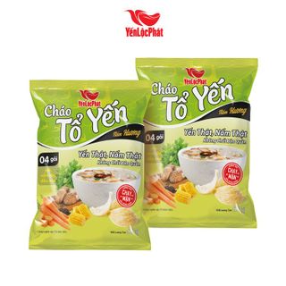 Cháo Tổ Yến Chay Nấm Hương Yến Lộc Phát - Ăn liền - gói 50g - Thùng 30 gói