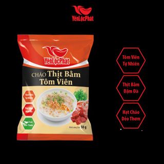 Cháo thịt bằm Tôm viên Yến Lộc Phát – Ăn liền – Gói 50gr - Thùng 50 gói