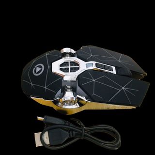 Chuột Không Dây Gaming Sạc Pin, Có Led 7 Màu Cùng 4 Mức DPI Điều Chỉnh - Phím Siêu Nhạy + Ẩn Tiếng Click ... CM1 - Chuột Không Dây CM.1