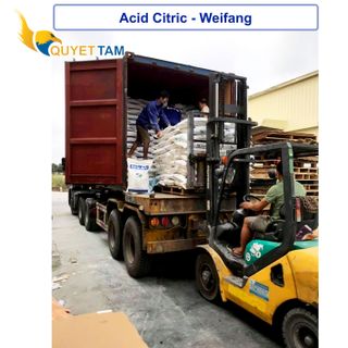 Acid Citric Monohydrate, hàng Weifang (Bột chanh, điều chỉnh độ chua), 25kg/bao
