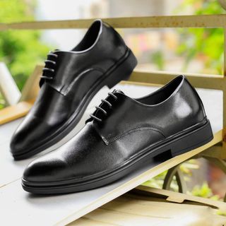 Giày công sở tăng chiều cao 6cm da mềm, đế khâu - cột tăng cao