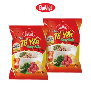 Cháo Tổ Yến Rong Biển Thịt Bằm Đại Việt Ăn Liền - Gói 50gr - Thùng 30 gói