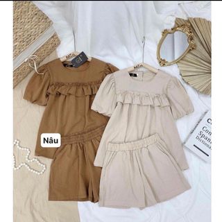 [3 size 42-70KG] Đồ bộ ĐÙI VẢI ĐŨI LỤA SIÊU DỄ THƯƠNG MỀM MÁT KHÔNG NHĂN thời trang