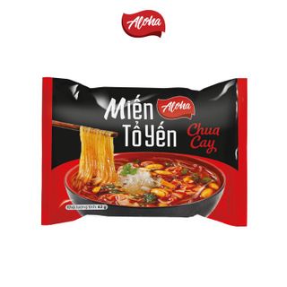 Miến Tổ Yến Aloha Chua Cay - Ăn liền - Gói 63G - Thùng 30 gói