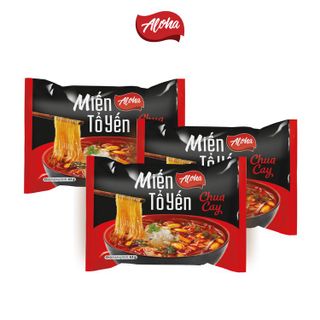 Miến Tổ Yến Aloha Chua Cay - Ăn liền - Gói 63G - Thùng 30 gói