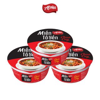 Miến tổ yến Aloha thịt bằm ăn liền - Tô 56gr - Thùng 24 tô