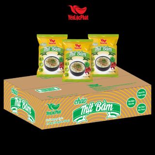 Cháo thịt bằm Yến Lộc Phát – Ăn liền – Gói 50gr - Thùng 50 gói