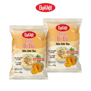 Cháo Bí Đỏ Hầm Sườn Non Đại Việt - Ăn liền - Gói 50g - Thùng 50 gói
