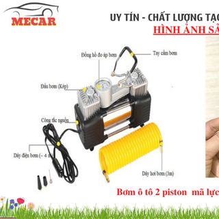 Bơm Ô TÔ 2 Piston Xylanh -BƠM 3 PHÚT ĐƯỢC 2.5KG - Công Suất Lớn Siêu Khỏe Siêu Nhanh - LÕI DÂY ĐỒNG - Bảo hành 1 năm