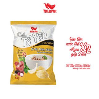 Cháo tổ yến Yên Lộc Phát vị Thịt bằm - Ăn liền- Gói 50g - Thùng 30 gói