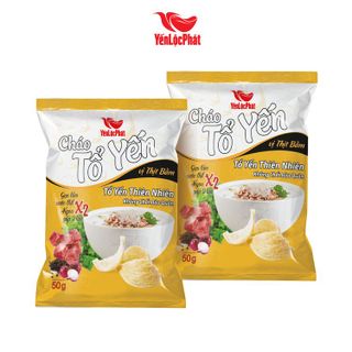 Cháo tổ yến Yên Lộc Phát vị Thịt bằm - Ăn liền- Gói 50g - Thùng 30 gói