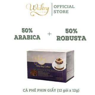 (Cà Phê Phin Giấy) WAKEY COFFEE Special 50% Arabica và 50% Robusta - Hàng Việt Nam xuất khẩu (12 gói x 12g) Wakeycoffee giá sỉ