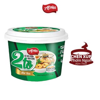 Hủ tiếu trộn Nam Vang 2 Tô Aloha Hải sản ăn liền - Tô 75gr - Thùng 24 tô