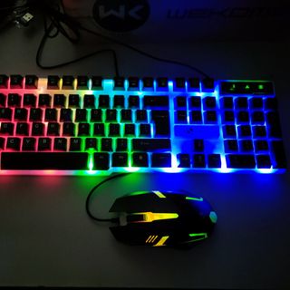 Bộ Phím Chuột Gaming Thiết Kế Led 7 Màu Siêu Đẹp - BoPhimChuot