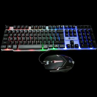 Bộ Phím Chuột Gaming Thiết Kế Led 7 Màu Siêu Đẹp - BoPhimChuot