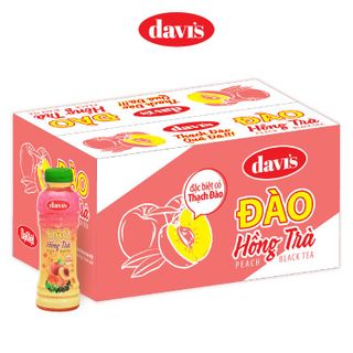 Đào hồng Trà Davi’s – Chai 450ml - Thùng 24 chai