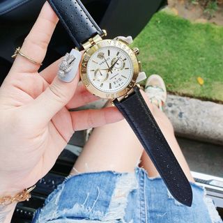 ĐỒNG HỒ VERRSACE DÂY DA NAM TRUNG CẤP HOT