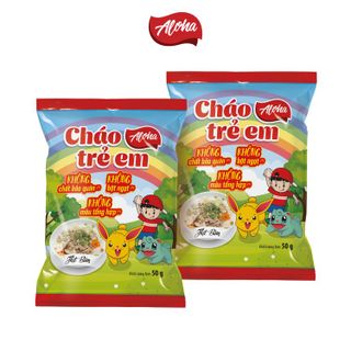 Cháo Trẻ Em Aloha Thịt Bằm - Ăn liền - Gói 50gr - Thùng 30 gói