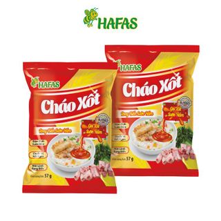 Cháo Xốt Rong biển Sườn hầm HAFAS - Ăn Liền - Gói 57gr - Thùng 30 gói