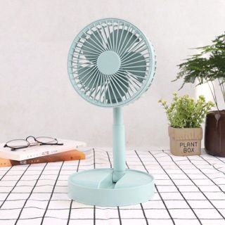 Quạt mini tích điện để bàn 3 cấp độ gấp gọn LOẠI TO, MẠNH, CAO CẤP (QUAT-TICH-DIEN-MINI)