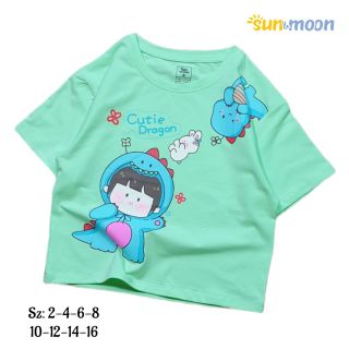 Áo thun cô bé khủng long