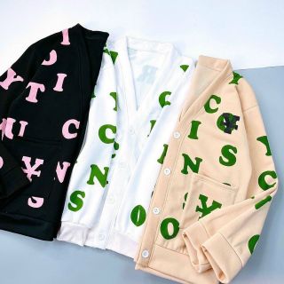 Áo khoác cardigan logo chữ form đẹp