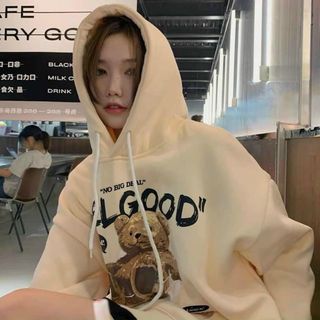 Áo hoodie nỉ logo in feel good form đẹp