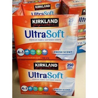 Giấy Thơm Quần Áo Kirkland Fabric Softener Của Mỹ 250 Tờ x 2