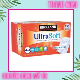Giấy Thơm Quần Áo Kirkland Fabric Softener Của Mỹ 250 Tờ x 2
