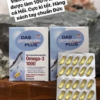 Viên uống dầu cá Mivolis Omega 3 1000 MG Vitamin E - Giúp trí não luôn ổn định và mình mẫn- Đôi mắt sáng - Đẹp da