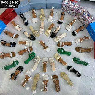 Sandal nữ ngót vuông mũi vuông quai ngang sỉ giá rẻ giá sỉ