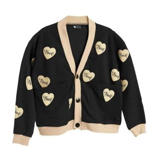 Áo khoác cardigan logo trái tim swe form đẹp