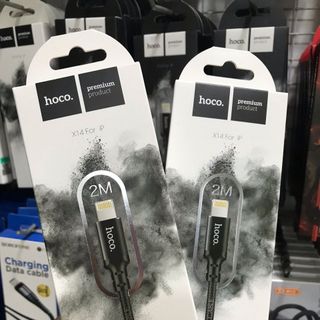 Cáp X14 lightning Hoco 1m-2m