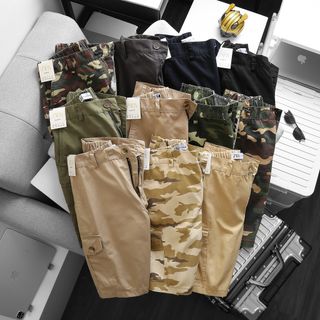 Quần short kaki lưng thun túi hộp trẻ trung năng động Sỉ Chỉ Từ 1 Ri