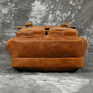 Balo Da Bò Sáp RETRO Chứa Laptop Đa Chức Năng