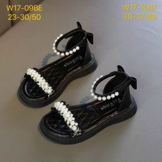 Sandal trẻ em Đính Nơ Ren Ngọc Trai